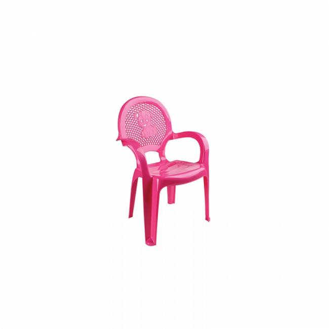 Стул пластиковый Детский, розовый