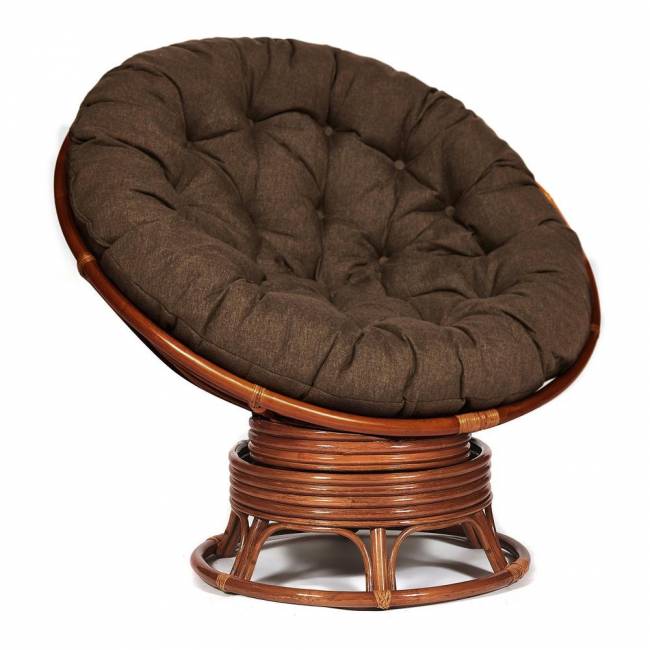 Кресло-качалка PAPASAN/ПАПАСАН w 23/01 B /с подушкой/ 115х78х104 см, Pecan (орех), ткань Коричневый, 3М7-147 Pecan (орех) Кресло-качалка PAPASAN/ПАПАСАН w 23/01 B /с подушкой/ 115х78х104 см, Pecan (орех), ткань Коричневый, 3М7-147 Pecan (орех)