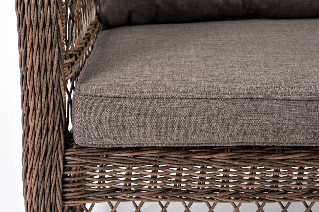 "Гранд Латте" диван трехместный из искусственного ротанга, цвет коричневый "Гранд Латте" диван трехместный из искусственного ротанга, цвет коричневый