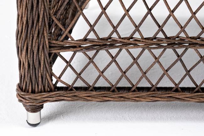 "Гранд Латте" диван трехместный из искусственного ротанга, цвет коричневый "Гранд Латте" диван трехместный из искусственного ротанга, цвет коричневый