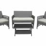 Набор мебели Лондон (стол+2кресла+диван ротанг серо-бежевый, подушки бежевые) Набор мебели Лондон (стол+2кресла+диван ротанг серо-бежевый, подушки бежевые)