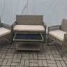 Набор мебели Лондон (стол+2кресла+диван ротанг серо-бежевый, подушки бежевые) Набор мебели Лондон (стол+2кресла+диван ротанг серо-бежевый, подушки бежевые)