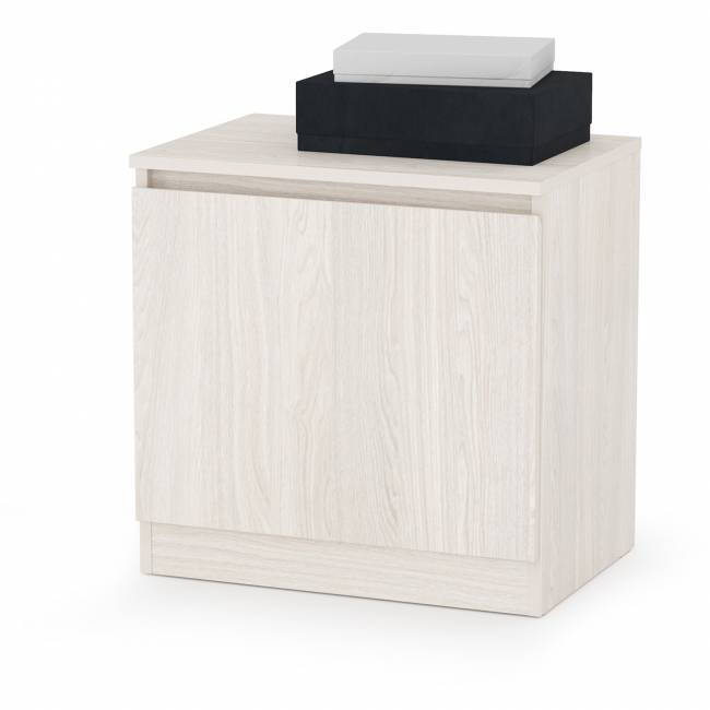 Шкаф для одежды и обувницы с вешалками для верхней одежды Ника цвет ясень анкор светлый