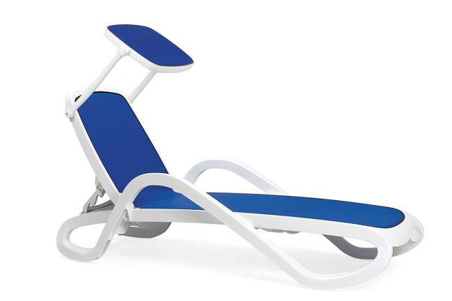 Козырек для шезлонга Nardi бело-синий