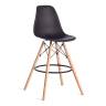 Стул барный Cindy Bar Chair (mod. 80-1) / 1 шт. в упаковке дерево бук/металл/пластик, 50 х 51 х 109 см, Black (Черный) 3010/ натуральный черный