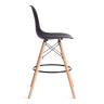 Стул барный Cindy Bar Chair (mod. 80-1) / 1 шт. в упаковке дерево бук/металл/пластик, 50 х 51 х 109 см, Black (Черный) 3010/ натуральный черный