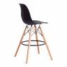Стул барный Cindy Bar Chair (mod. 80-1) / 1 шт. в упаковке дерево бук/металл/пластик, 50 х 51 х 109 см, Black (Черный) 3010/ натуральный черный