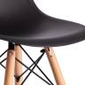 Стул барный Cindy Bar Chair (mod. 80-1) / 1 шт. в упаковке дерево бук/металл/пластик, 50 х 51 х 109 см, Black (Черный) 3010/ натуральный черный