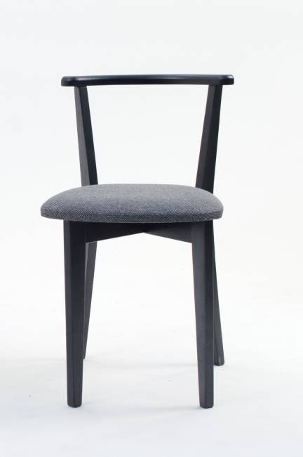 Стул Франк ПМ чёрное дерево/графит рогожка Стул Франк ПМ чёрное дерево/графит рогожка