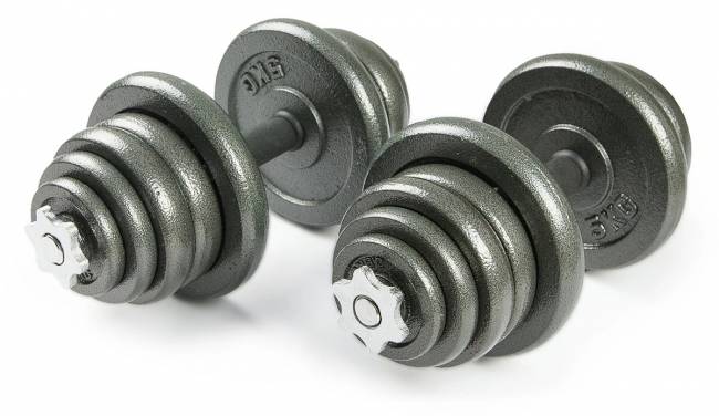 Набор металлических гантелей 2x25 кг "Atlas Sport"