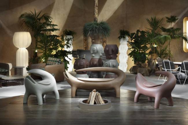 Кашпо из биопластика Threebu Pot Special пустыня Намибии 450х450х450 мм Кашпо из биопластика Threebu Pot Special пустыня Намибии 450х450х450 мм