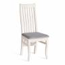 Стул DOLCE мягкое сидение бук, 40х46х100см, ivory white, велюр Tenerife Ultimate grey ivory white, велюр Tenerife Ultimate grey бук