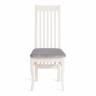 Стул DOLCE мягкое сидение бук, 40х46х100см, ivory white, велюр Tenerife Ultimate grey ivory white, велюр Tenerife Ultimate grey бук