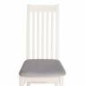 Стул DOLCE мягкое сидение бук, 40х46х100см, ivory white, велюр Tenerife Ultimate grey ivory white, велюр Tenerife Ultimate grey бук