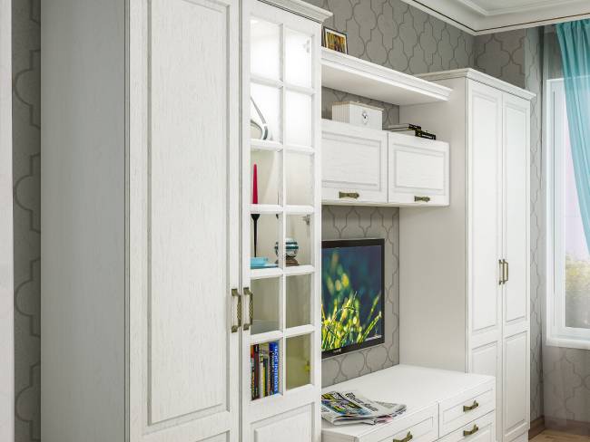 Тумба Ливерпуль цвет ясень ваниль/белый