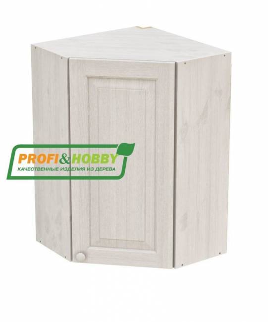 Шкаф навесной угловой 600 х 600 х 300 х 900 филенка, сосна, без покраски