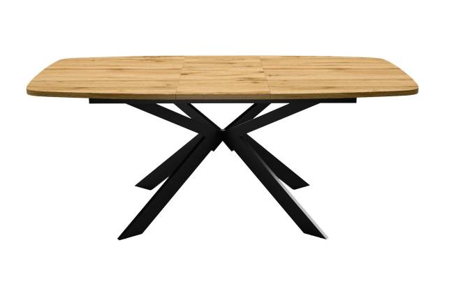 Стол DikLine B140 Дуб Каселла натуральный/опоры черные