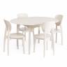 Стул DIAMANTE жесткое сидение бук, 42 х 42 х 85 см, ivory white (Комплект из 2 шт.) ivory white бук