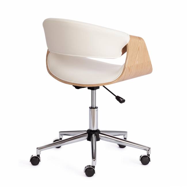 Кресло BEND натуральный, кож/зам белый белый Кресло BEND натуральный, кож/зам белый белый