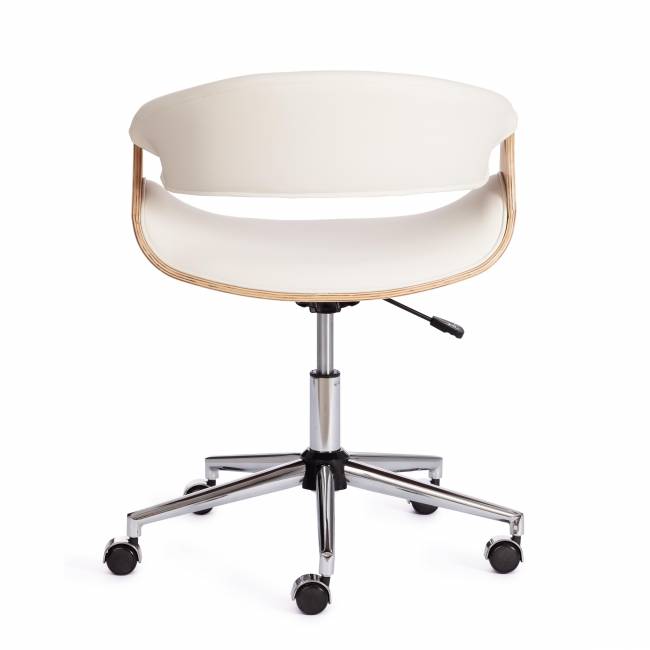 Кресло BEND натуральный, кож/зам белый белый Кресло BEND натуральный, кож/зам белый белый