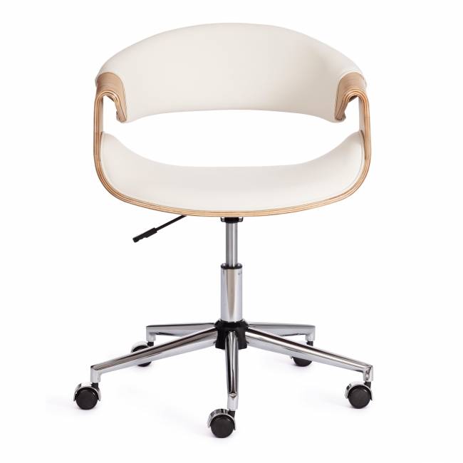 Кресло BEND натуральный, кож/зам белый белый Кресло BEND натуральный, кож/зам белый белый