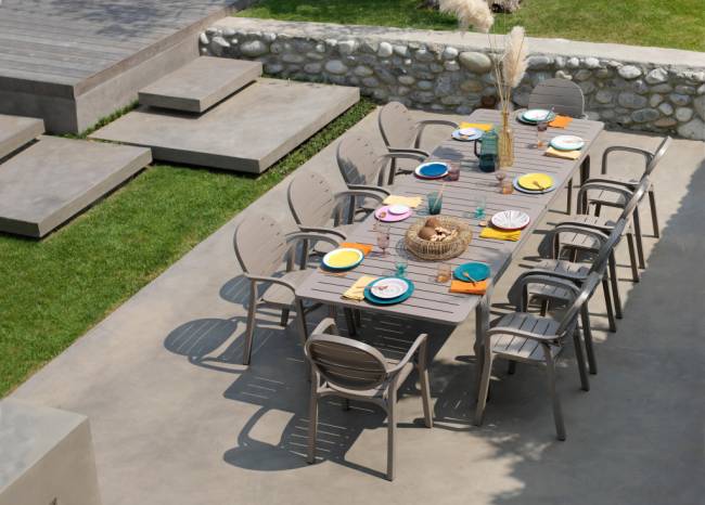 Стол пластиковый раздвижной Alloro 210 Extensible тортора 2100-2800х730х1000 мм Стол пластиковый раздвижной Alloro 210 Extensible тортора 2100-2800х730х1000 мм