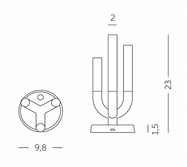 Светильник металлический настольный Luna Lighting белый матовый 100х100х230 мм Светильник металлический настольный Luna Lighting белый матовый 100х100х230 мм