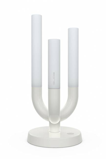 Светильник металлический настольный Luna Lighting белый матовый 100х100х230 мм Светильник металлический настольный Luna Lighting белый матовый 100х100х230 мм