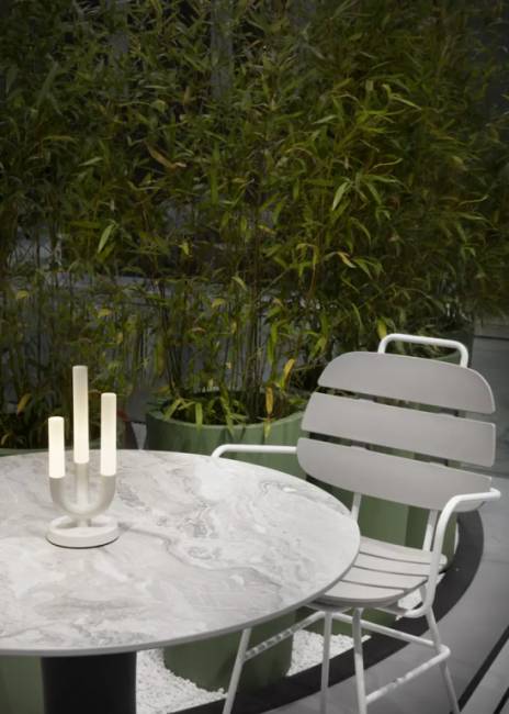 Светильник металлический настольный Luna Lighting белый матовый 100х100х230 мм Светильник металлический настольный Luna Lighting белый матовый 100х100х230 мм