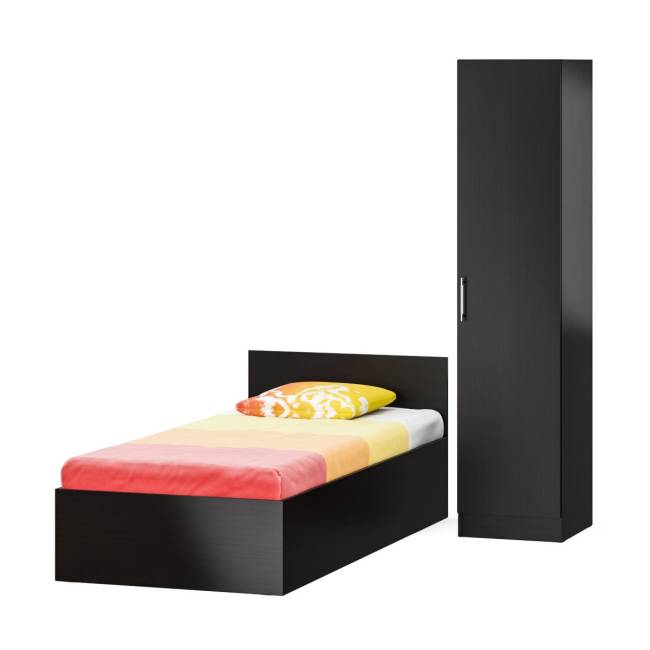 Кровать односпальная 900 с пеналом Стандарт цвет венге Кровать односпальная 900 с пеналом Стандарт цвет венге