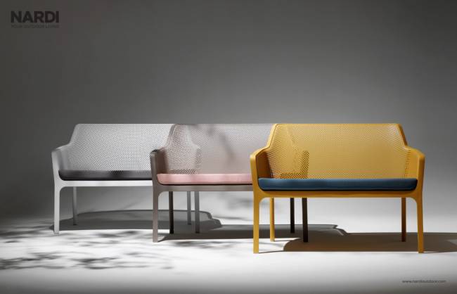 Подушка для дивана Net Bench серый камень 535х1055х70 мм