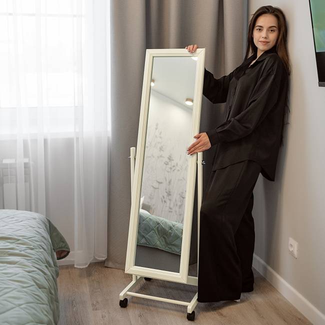 Зеркало напольное В 27Н слоновая кость 137 см х 42,5 см Зеркало напольное В 27Н слоновая кость 137 см х 42,5 см