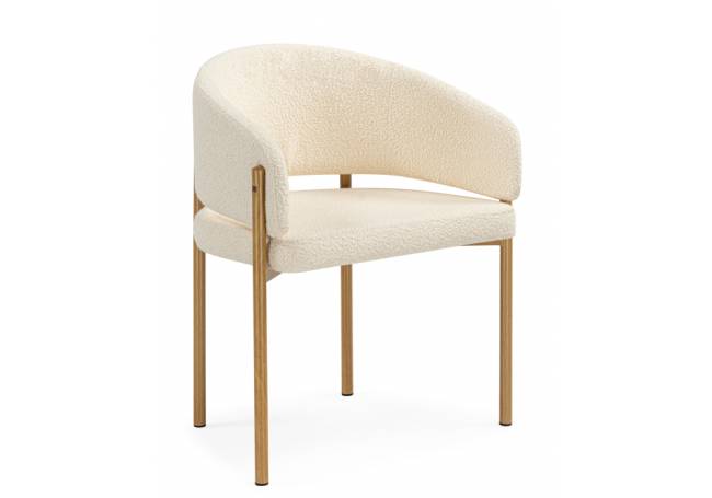 Janin white / wooden metal