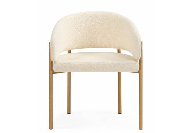 Janin white / wooden metal