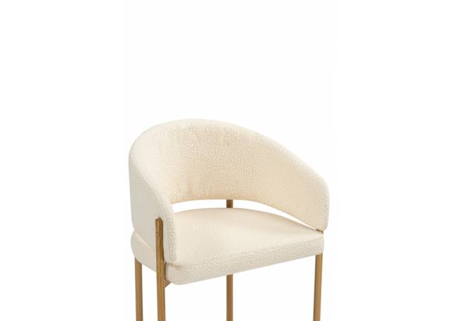 Janin white / wooden metal