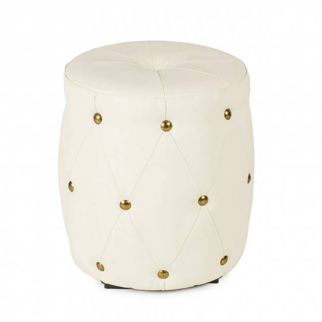 Пуф ПФ-6 (круглый) белый