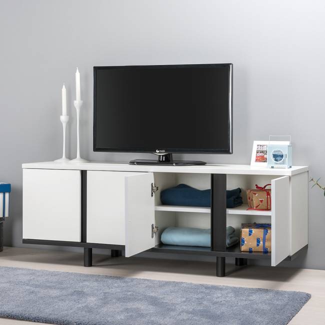 Кровать двуспальная Валенсия со шкафом и ТВ тумбой Квадро цвет белый шагрень/чёрный/ткань велутто 19 Кровать двуспальная Валенсия со шкафом и ТВ тумбой Квадро цвет белый шагрень/чёрный/ткань велутто 19