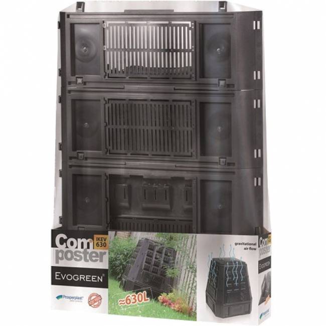 Компостер Prosperplast Evogreen 630 л, черный Компостер Prosperplast Evogreen 630 л, черный