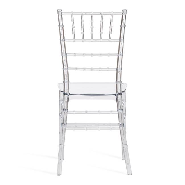 Стул CHAVARI (mod. 101) пластик, 40.5 х 49 х 88.5 см, Transparent (Прозрачный)  (Комплект из 2 шт.) прозрачный пластик