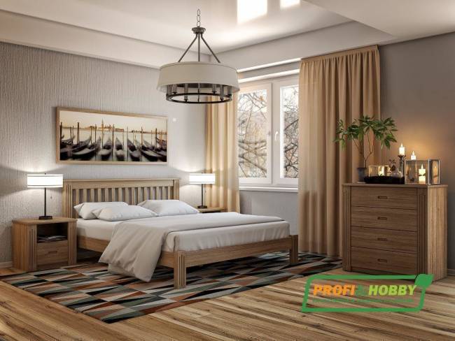 Кровать Rino 1600 х 2000 ясень, натур