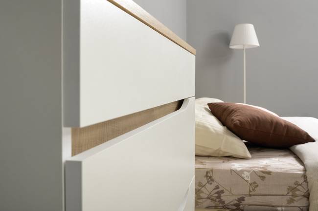 Два комода Муссон цвет белый/дуб эндгрейн элегантный Два комода Муссон цвет белый/дуб эндгрейн элегантный