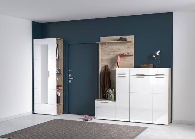 Вешалка Лайн 15.03 цвет дуб крафт серый Вешалка Лайн 15.03 цвет дуб крафт серый