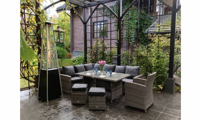 ZORRO PLUS серый комплект мебели из искусственного ротанга