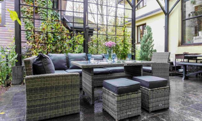 ZORRO PLUS серый комплект мебели из искусственного ротанга