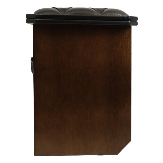 Банкетка Патриция 2 орех, к/з Ева 1, каретная стяжка Л Банкетка Патриция 2 орех, к/з Ева 1, каретная стяжка Л