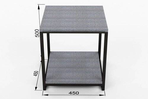 Тумба прикроватная  Boston Cube, 45х45х50 см (Метрополитан Грей)
