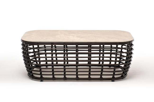 "Ницца" журнальный столик из искусственного ротанга, цвет бронзовый "Ницца" журнальный столик из искусственного ротанга, цвет бронзовый