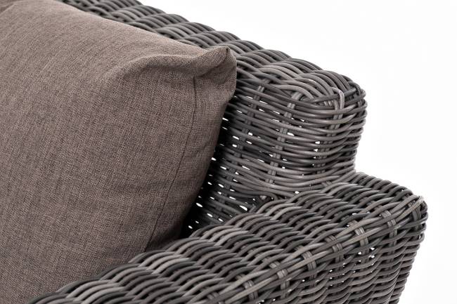 "Капучино Сингл" лаунж-зона из искусственного ротанга, цвет графит