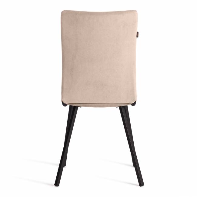 Стул обеденный La Rousse флок , бежевый/черный, 7, 49х50х93 бежевый флок