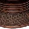 Кресло-качалка "ANDREA Relax Medium" /с подушкой/ 74х82х100 см, Pecan Washed (античн. орех), Ткань рубчик, цвет кремовый Pecan Washed (античн. орех)